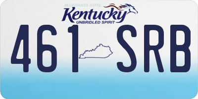 KY license plate 461SRB