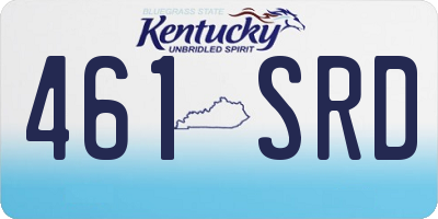 KY license plate 461SRD