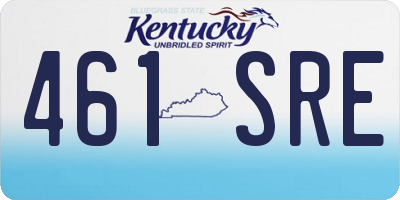 KY license plate 461SRE