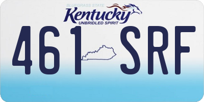 KY license plate 461SRF