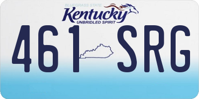 KY license plate 461SRG
