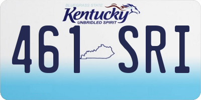 KY license plate 461SRI