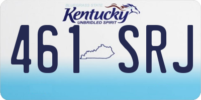 KY license plate 461SRJ