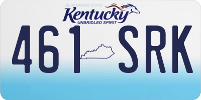 KY license plate 461SRK