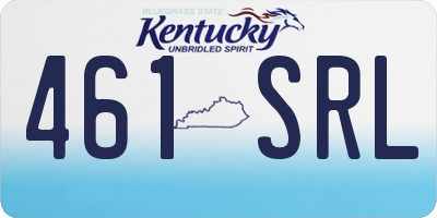 KY license plate 461SRL