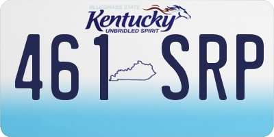 KY license plate 461SRP