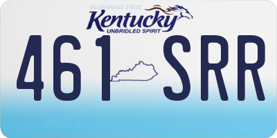 KY license plate 461SRR