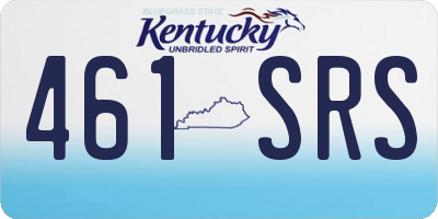 KY license plate 461SRS