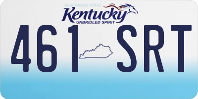 KY license plate 461SRT