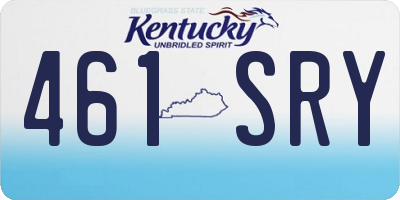 KY license plate 461SRY