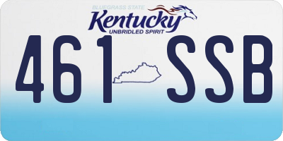 KY license plate 461SSB
