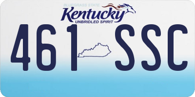 KY license plate 461SSC