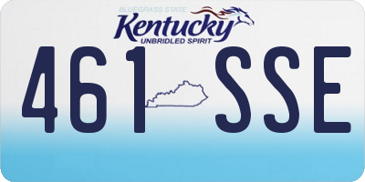 KY license plate 461SSE