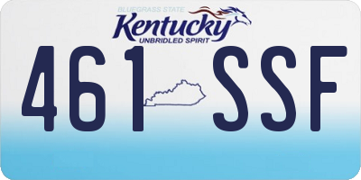 KY license plate 461SSF