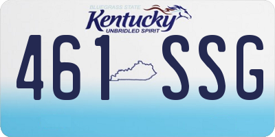 KY license plate 461SSG