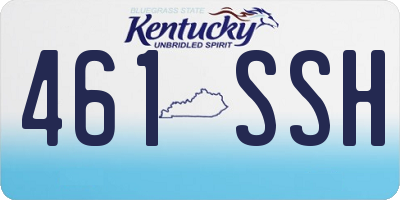 KY license plate 461SSH