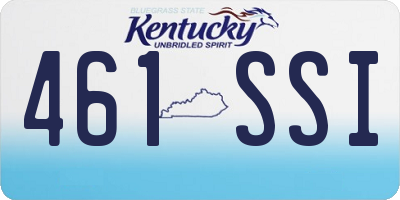 KY license plate 461SSI