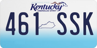 KY license plate 461SSK