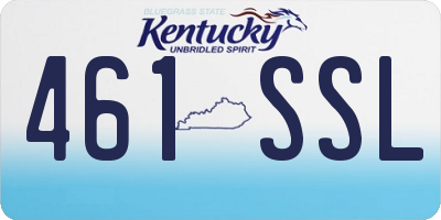 KY license plate 461SSL