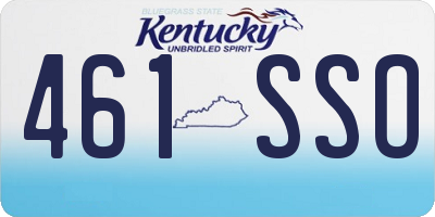 KY license plate 461SSO