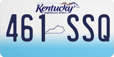 KY license plate 461SSQ