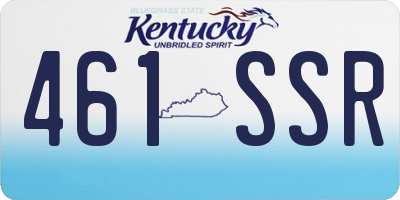 KY license plate 461SSR
