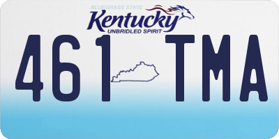KY license plate 461TMA
