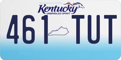 KY license plate 461TUT