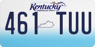KY license plate 461TUU