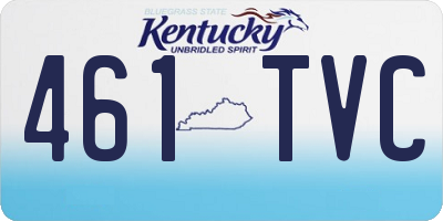 KY license plate 461TVC