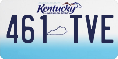 KY license plate 461TVE
