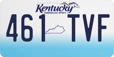 KY license plate 461TVF