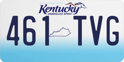 KY license plate 461TVG