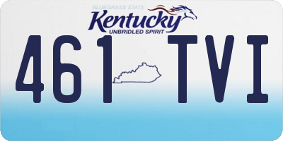 KY license plate 461TVI