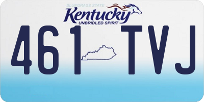 KY license plate 461TVJ