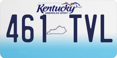 KY license plate 461TVL