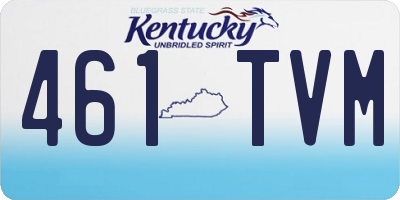 KY license plate 461TVM