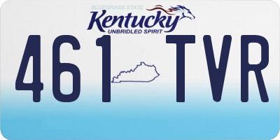KY license plate 461TVR