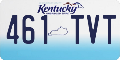 KY license plate 461TVT
