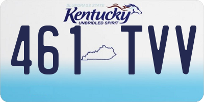 KY license plate 461TVV