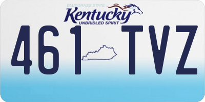 KY license plate 461TVZ