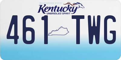 KY license plate 461TWG