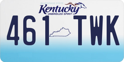 KY license plate 461TWK