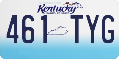 KY license plate 461TYG