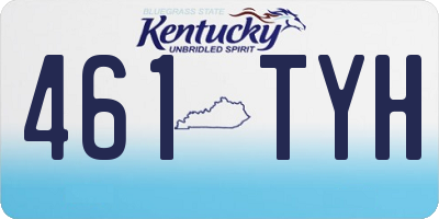 KY license plate 461TYH