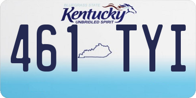 KY license plate 461TYI