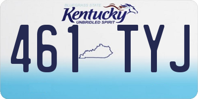 KY license plate 461TYJ