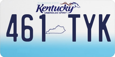 KY license plate 461TYK