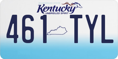 KY license plate 461TYL