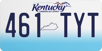 KY license plate 461TYT